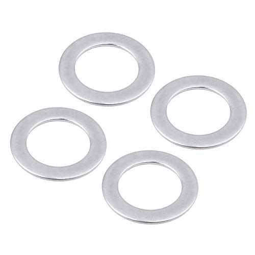 Hobbypark Anodized Aluminum Hex Wheel Hubs Pins and M4 Flanged Lock Nuts Washers Set for Traxxas Slash 2WD 1/10 Upgrade Parts,Replace 1654 3654 (Red) - color: Red