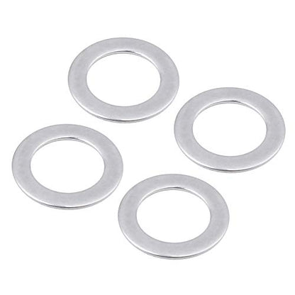 Hobbypark Anodized Aluminum Hex Wheel Hubs Pins and M4 Flanged Lock Nuts Washers Set for Traxxas Slash 2WD 1/10 Upgrade Parts,Replace 1654 3654 (Red) - color: Red
