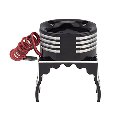 DKKY 42mm RC Cooling Fan Motor Heatsink 21000 RPM for Axial SCX10 Traxxas TRX4 Slash/Rustler/Stampede/Bandit Arrma Kraton Mojave Senton 1/8 1/10 RC Crawler Car 4274 4268 Motor, Black - color: Black
