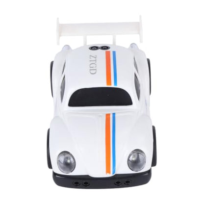 Remote Control Car Toy 3 Modes Smart Sensor Escaping Following Beetle Car Toddlers Boys Educational RC Drift Stunt Vehicle with Sound Light 5.12 Inch Size Blue CompactWhite - color: White