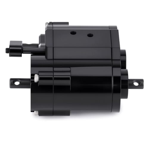 for Axial for SCX10 90046 D90 1/10 Rc Crawler Car Metal 2-Speed 48P Transfer Case Transmission Gearbox Upgrade Parts RC Car Repair Kit - color: Black