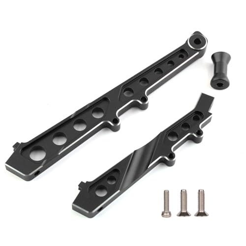 Aluminum Chassis Brace Set Front&Rear Brace for Arrma 6S 1/7 Limitless V1 | (Not for F1 V2),Felony/Infraction Aluminum Center Hopups&Upgrades Part,Replaces ARA320511,Hop Ups Support Frame-Black - color: Black, size: For 6S 1/7 Limitless/Felony/Infraction
