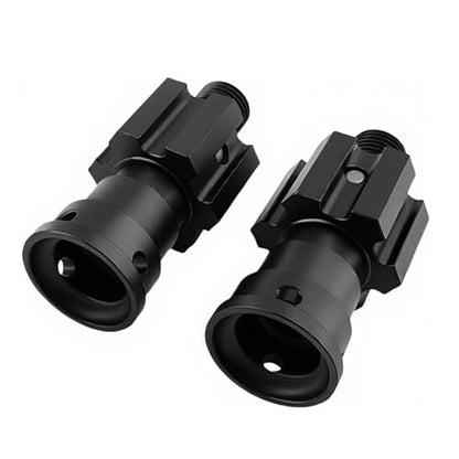 10mm Aluminum Widened Wheel Hex Nut & Axle Set for 1/5 X-MAXX 8S (Black) | 77086-4,7768 7756,Upgrade Parts,High Strength,CNC Machined,Precision Fit,Wear Resistant,Heavy Duty - color: Black