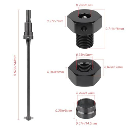 Heavy-Duty Steel CVD Driveshaft Set, Front & Rear Drive Shaft Replacement, Fits for JLB Racing Cheetah RC Monster Truck 11101/21101 J3, EA1061 Upgrade Part (4-Pack)