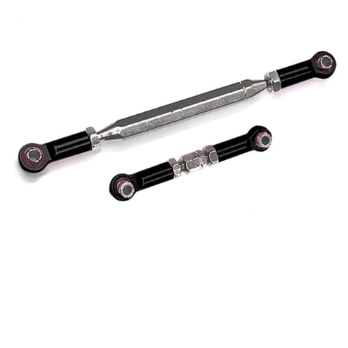 RC Car Rod Linkage Compatible with MN D90 D99 for MN-90 FJ-45 1/12 RC Car Crawler Metal Adjustable Steering Linkage Servo Link Pull Rod Turnbuckle