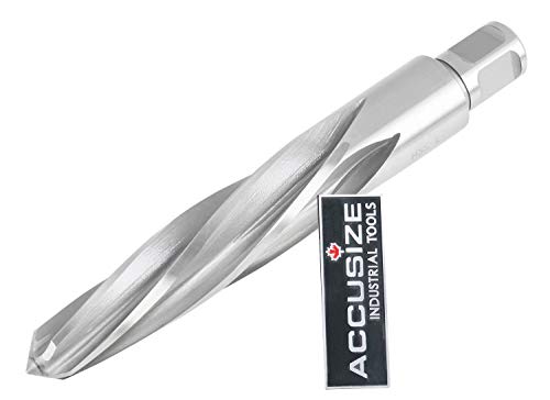 Accusize Industrial Tools Chucking Reamer, 1 in, 0521-0001 | 1" HSS Aligning Reamers with 3/4 in Weldon Shank - size: 1 in.