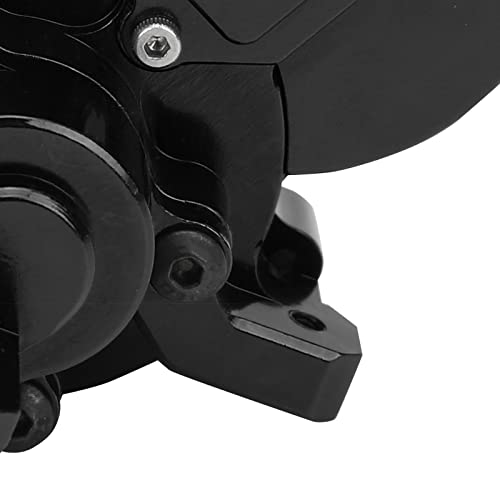 Aluminum Alloy Transmission Case Housing Set, RC Gearbox Housing for GEN8 1/10 RC Car, CNC 6061 - T6 with Hard Anodized Finish and PTFE Coated Gears (Black) - color: Black