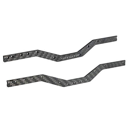 RC-Hub 2Pcs Carbon Fiber Frame Rails Left & Right Frame Chassis for 1/24 Axial SCX24 AXI90081 AXI00001 AXI00002 AXI00004 RC Crawler Car