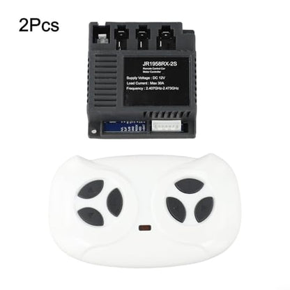 JR1958RX-2S 2.4G Receiver Remote Control For Children's Electric Riding Toy Car, 12V Wireless Transmitter With Slow Start Function, Compatible With Battery Powered Vehicles (Full Set)(full set) - size: full set