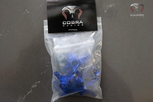 Aluminum Blue Knuckles Set (Complete) for 4x4 Slash, RUSTLER, Stampede, HOSS - Steering Knuckles, Steering Blocks and Rear Axle Carriers