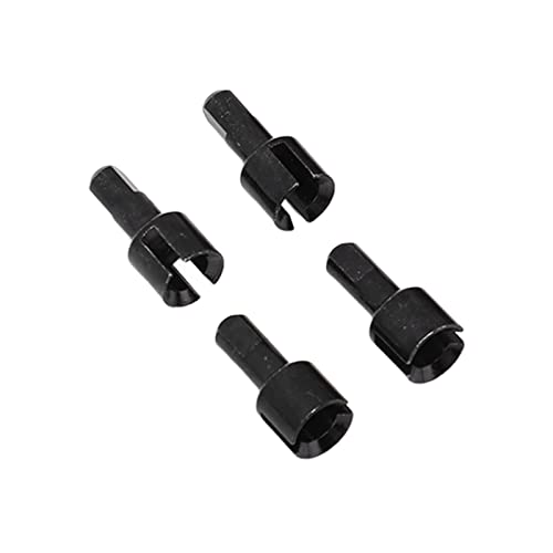 RC Drive Shaft Dogbones Aluminum Alloy Diff Cup Joint Axle Set 4pcs for 1 18 RC Car Upgrade Parts for A949 A959 A969 A979 K929 DIY Repair (Black) - color: Black