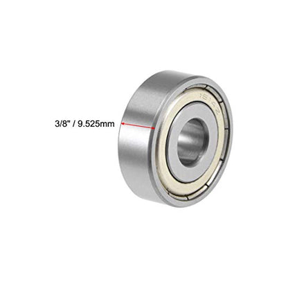 uxcell 1614ZZ Deep Groove Ball Bearing 3/8-inchx1-1/8-inchx3/8-inch Shielded Z2 Lever Bearings 10pcs - size: 3/8"x1-1/8"x3/8"