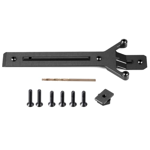 RC Upgrades for Mini for Maxx 2S for XRT 1/16 Metal Chassis Support Brace Plate Monster Truck RC Cars(Black) - color: Black