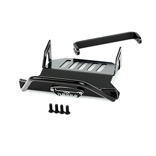 LCX Racing 1/10th RC Crawler Car Metal Front Bumper for TRX4 TRX-4 TRX6 TRX-6 6×6 G63, Upgrades Parts Accessories