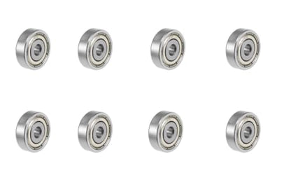 8-Pack 634-ZZ Double Rubber Sealed deep Groove Ball Bearings, 4MM x16MM x5MM, pre-Lubricated, Stable Performance, and Cost-Effective Ball Bearings - size: 634ZZ