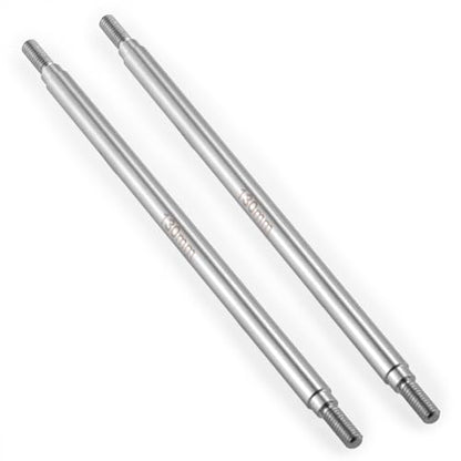 2Pcs M4 Stainless Steel RC Links for 1/10 Axial Wraith SCX10 TRX-4 | 1 Pair RC Steering Linkage Set, 50mm/55mm/60mm/70mm/75mm~155mm - style: 130mm