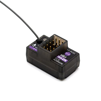 GoolRC Flysky INr4-GYB Receiver, 2.4GHz 4 Channels AFHDS 3 Receiver Single Antenna PWM/PPM/i-BUS2/S.Bus/i-Bus Data Output Compatible with Flysky Noble NB4+ NB4 Pro+ RC Transmitter for RC Car Boat