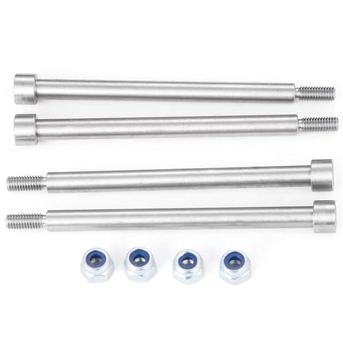 Compatible with X-MAXX 1/5 RC for Buggy Truck Upgrade Parts Metal Threaded Suspension Hinge Pins A-arm Pins and M3 Nut RC Car Accessories