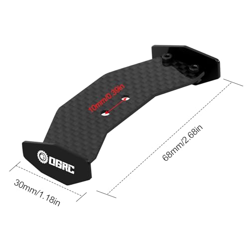 OGRC Carbon Fiber RC Tail Wing RC Rear Wing for Losi 1/24 Micro-B 2WD Buggy Upgrade Parts