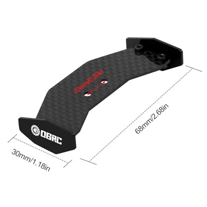 OGRC Carbon Fiber RC Tail Wing RC Rear Wing for Losi 1/24 Micro-B 2WD Buggy Upgrade Parts