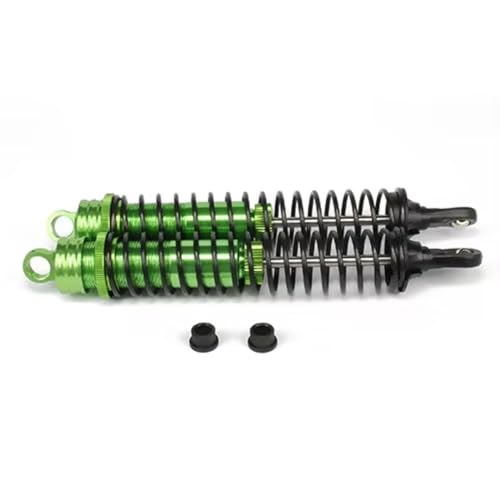 RC Car Shock Absorber Compatible With Hsp For Hpi For Losi For Axial 1/8 Rc Car For Buggy Truck Parts Oil Adjustable 140mm Aluminum Shock Absorber Damper(Green) - size: Green