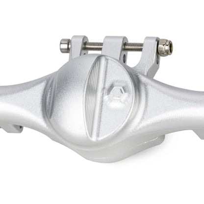 F10T Offset Straight Axle,CNC Machined Aluminum Front Rear Axle Set for VS4-10 SCX10 II Leaf Chassis 1/10 Scale RC Crawler Built (Silver) - color: Silver