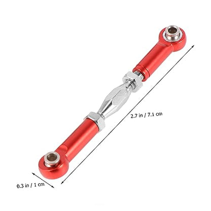6pcs Aluminum Turnbuckle Rod Linkage for Rc Car Steering Tie Rods Machined Easy Install Epxhsp Racing Hpi Truck Buggy Upgrade Parts - color: Red