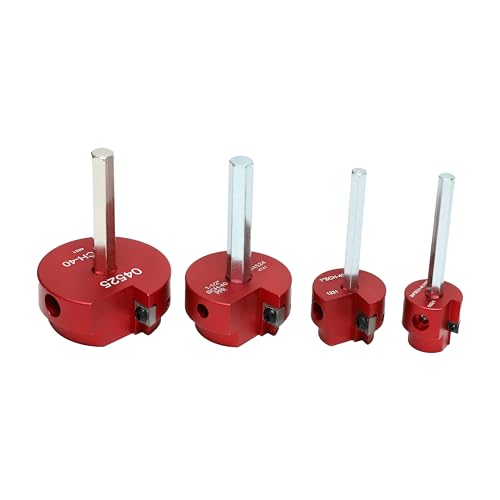 HFS(R) 4 Pcs PVC Pipe Reamer Tool, 1",1-1/4",1-1/2",2" - Fits 1/2" Drill, PVC Fitting Saver & Plastic Pipe Fitsting Reamer Socket Saver Plumbing Tool for Schedule 40 Plastic Pipes - size: 1",1-1/4",1-1/2",2"