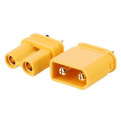 ELFCULB 10 Pairs Amass XT30U Connectors, XT30 Upgrade Male Female Connectors for Mini-UAV Robot (Black) - color: 10 Pairs XT30U