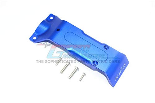 GPM For Traxxas E-Revo 2.0 VXL Brushless (86086-4) Upgrade Parts Aluminum Rear Skid Plate - 1Pc Set Blue