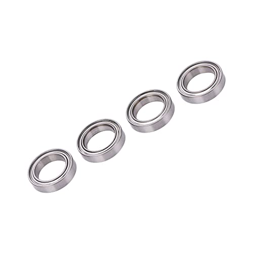 RC Ball Bearings Kit, 12mm Inner Diameter, Stainless Steel, Set of 4, for 1/10 RC Crawler Vehicles