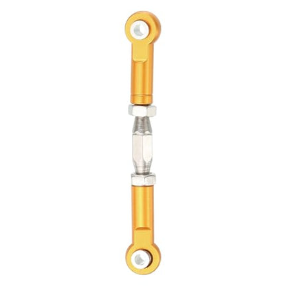MECCANIXITY 1 Pcs Steering Servo Turnbuckle Rod RC Aluminum Alloy Linkages for HSP 1/10 94123 On-Road RC Car (Gold, 62mm) - color: Gold
