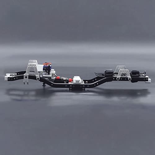 313mm Wheelbase Metal Chassis Frame with Prefixal 2 Speed Transmission Gearbox for 1/10 RC Crawler Car Axial SCX10