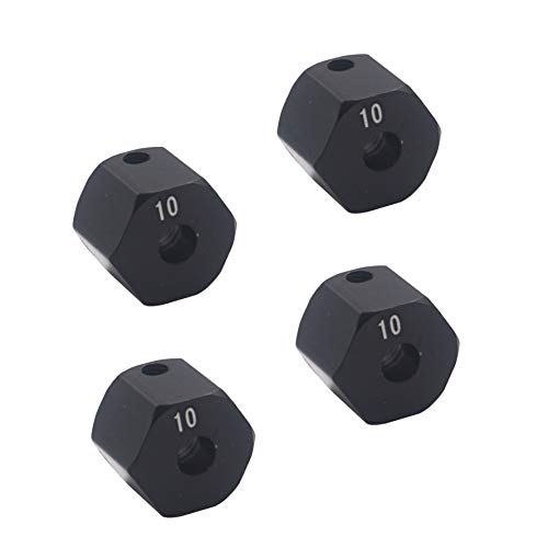 Share Goo Aluminum Alloy 12mm Wheel Drive Hex Hub Adapter with Pins Compatible with Axial SCX10 90046 Tamiya CC01 1/10 RC Crawler Car (10mm Thickness) - size: 10mm Thickness