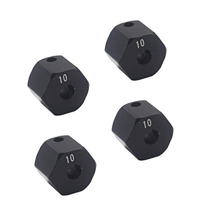 Share Goo Aluminum Alloy 12mm Wheel Drive Hex Hub Adapter with Pins Compatible with Axial SCX10 90046 Tamiya CC01 1/10 RC Crawler Car (10mm Thickness) - size: 10mm Thickness