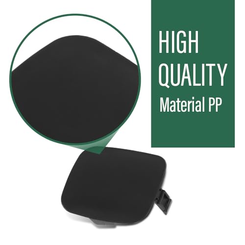 LQI Front Bumper Tow Hook Eye Cover Pair Fit LX RX400h 2006-2008 | 52128-48901，52127-48903, 5212848901，5212748903 Black Left and Right - size: Front | Fit LX RX400h 2006-2008