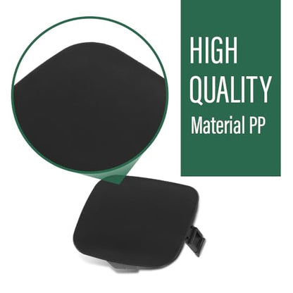 LQI Front Bumper Tow Hook Eye Cover Pair Fit LX RX400h 2006-2008 | 52128-48901，52127-48903, 5212848901，5212748903 Black Left and Right - size: Front | Fit LX RX400h 2006-2008