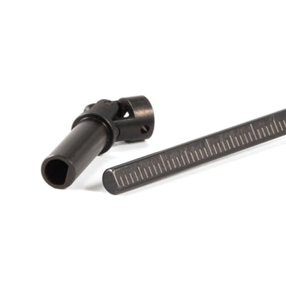 1/24 RC Driveshaft 130mm Steel Cut-to-Length Driveshaft with D Hole, Fit for Axial 1/24 RC Crawler Custom Builds SCX24 FCX24