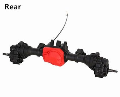 TRX-4 Portal Axle Set Upgrade, Complete Nylon Front Rear Axles with Differential Lock for 1/10 RC Car Crawler TRX-4 Defender Bronco TRX4 Chassis DIY
