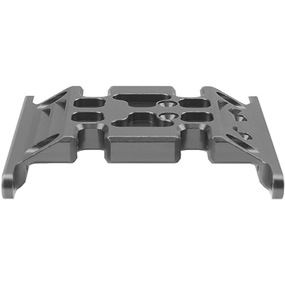 Aluminum Center Transmission Skid Plate Mount Gearbox Mount Base Compatible with Axial SCX10 1/10 RC Rock Crawler Car (Titanium) - color: Titanium
