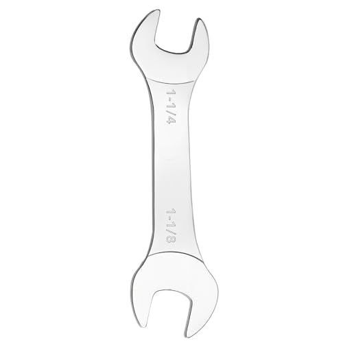 Super-Thin Open End Wrench, 3mm Ultra Thin Open End Wrenches SAE 1-1/8" x 1-1/4" Chrome Vanadium Steel Wrench for Tight Spots Repair - size: 1-1/8" x 1-1/4"