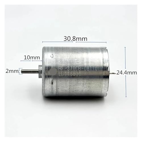 1pcs Mini 370 Electric Motor DC12V 18V 24V 3750rpm Low Current Metal Brush 24mm Size for Control Cars