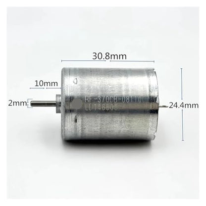 1pcs Mini 370 Electric Motor DC12V 18V 24V 3750rpm Low Current Metal Brush 24mm Size for Control Cars
