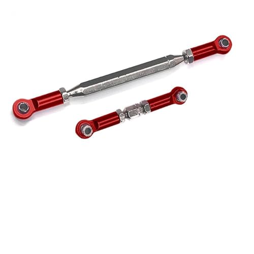 RC Car Rod Linkage Compatible with MN D90 D99 for MN-90 FJ-45 1/12 RC Car Crawler Metal Adjustable Steering Linkage Servo Link Pull Rod Turnbuckle