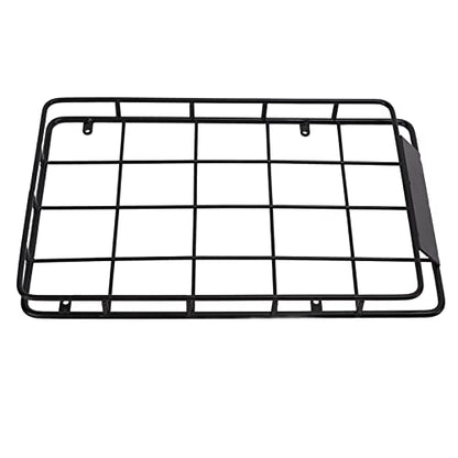 RC Car Roof Luggage Rack, Iron Luggage Carrier, SCX10 1/10 RC Crawler Model Tray for RC Car Enthusiasts, Model Car Accessories, Outdoor, Off-Road, Racing