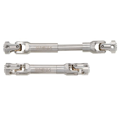 MEUS RACING 2pcs Universal Driveshaft for SCX10 SCX10 II Wraith TRX4 1/10 RC Crawler Upgrades Parts, 75-103mm - size: 75-103mm