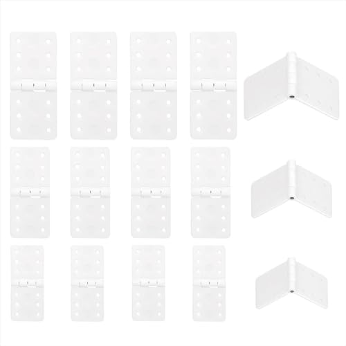 Nylon Hinge, 3 Sizes Mixed with 18 Pieces, Suitable for Remote Control Aircraft Model Aircraft Parts Fixed Wing Model Square Loose-Leaf Remote Control Aircraft Hinge