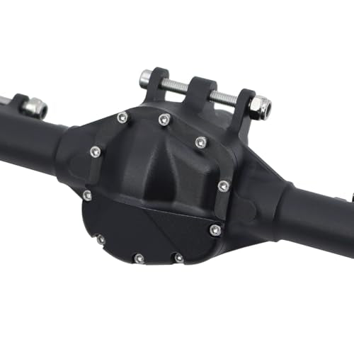 CNC Aluminum Front Rear Straight Axle for 1/10 RC Crawler Axial SCX10 II Vanquish VS4-10 Chassis (Black) - color: Black