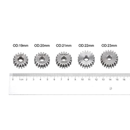 HARFINGTON Straight Spur Gear 6mm Bore 17T Mod-1 Hardened 45# Steel Spur Diff Differential Motor Gear RC Car Replacement Parts - style: 17T