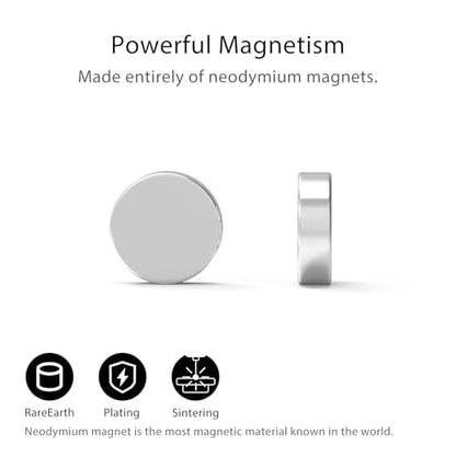 Rare Earth Magnets, Neodymium, Industrial, 60PCS Silver Rectangular, 0.39x0.12 Inch - color: Silver, size: 0.39inch 60PCS